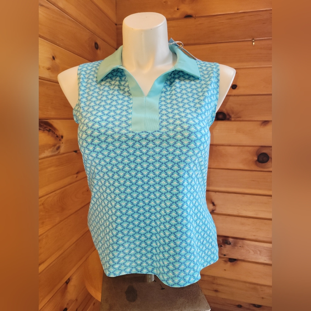 Sigrid Olsen Size Large Golf Shirt With UPF 50 NWT